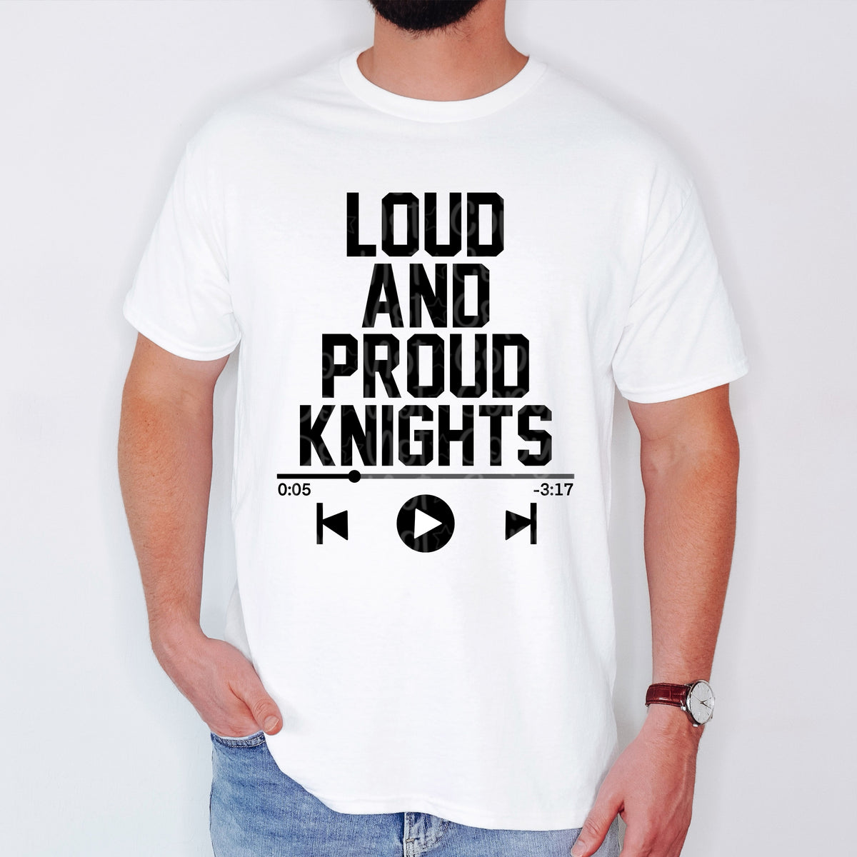 Loud and proud knights VIRGO DTF transfer