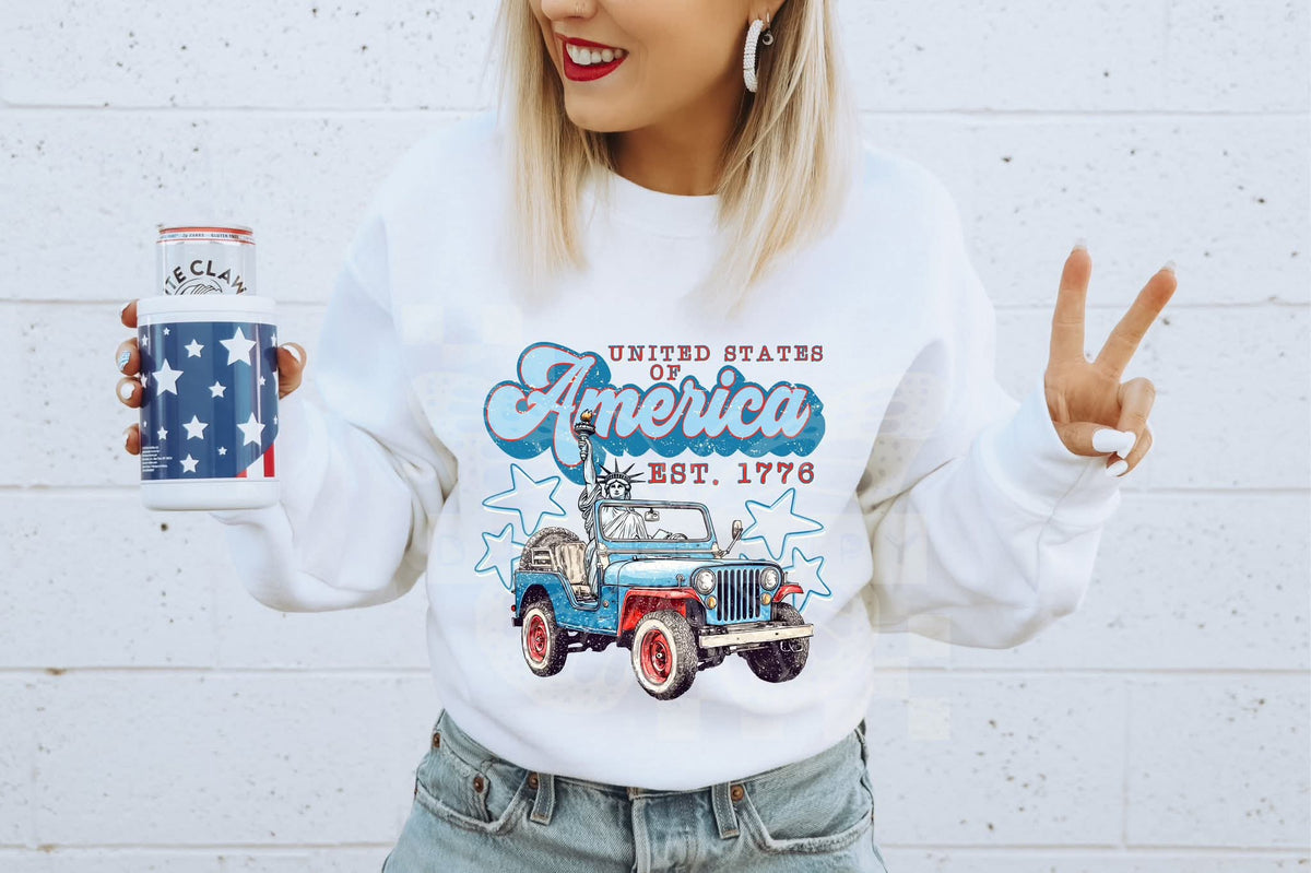 United states of america J (pH) DTF transfer