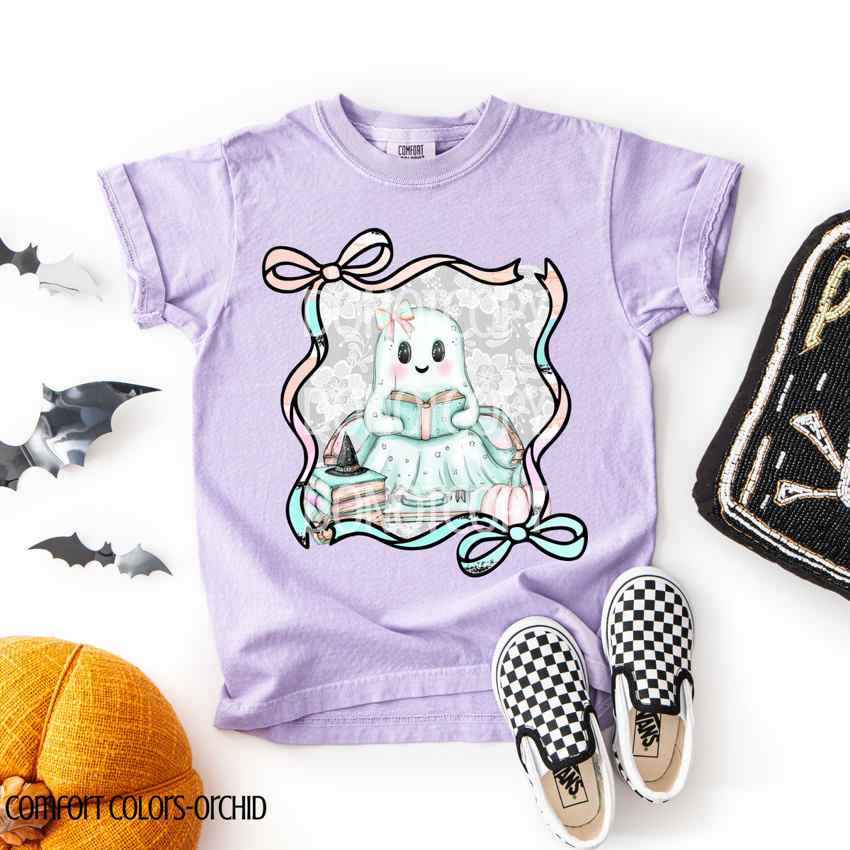 Ghosty in bow frame CSG DTF transfer