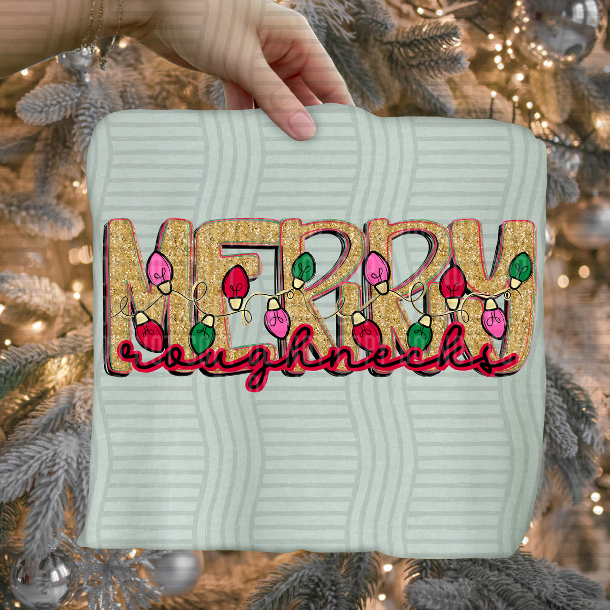 rough necks merry with lights (caplinger) DTF Transfer