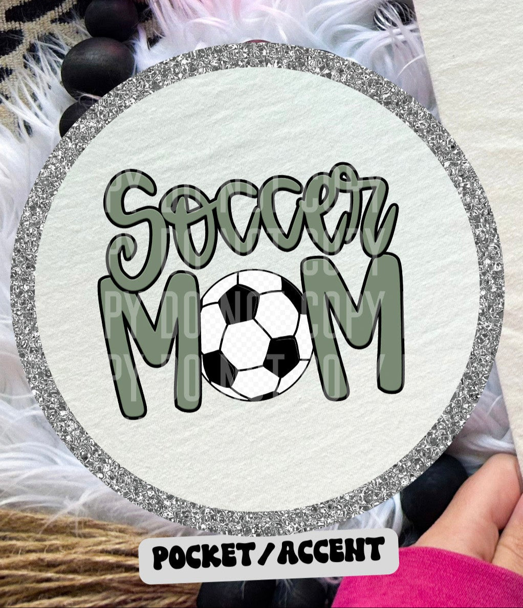 Soccer Mom Sage POCKET (Caplinger) DTF transfer