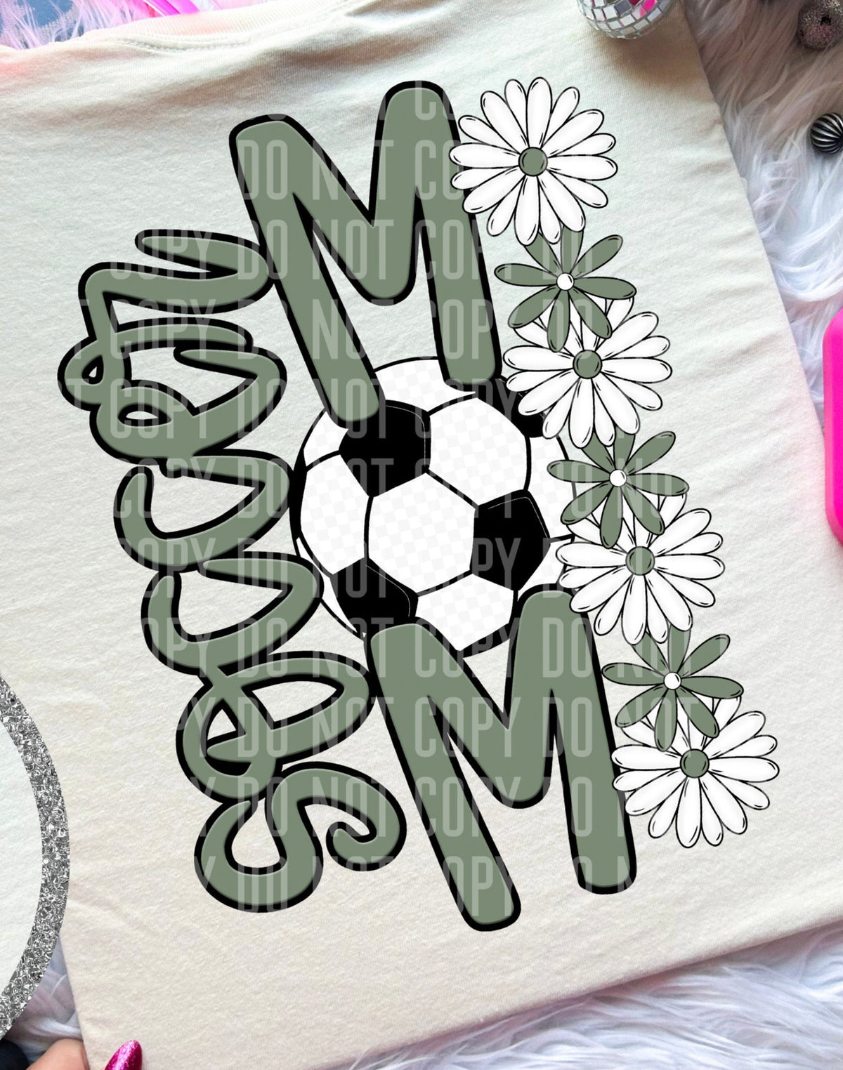 Soccer Mom Sage BACK (Caplinger) DTF transfer