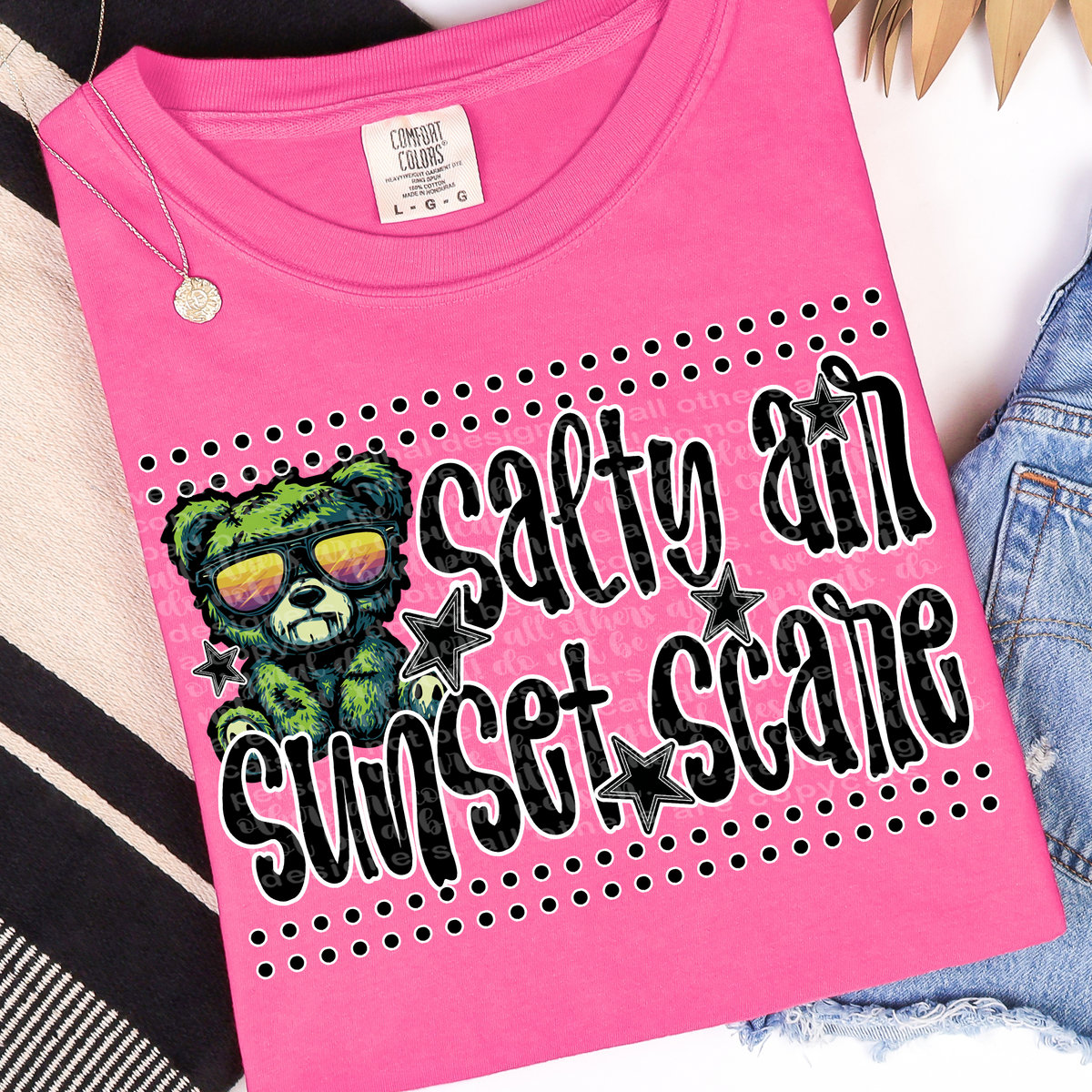 Salty air sunset scare (TTD) DTF transfer