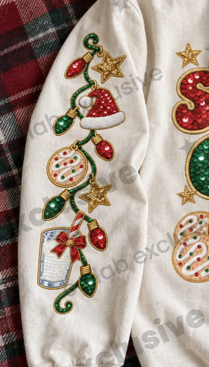 Santa's good girl sleeve DTF Transfer