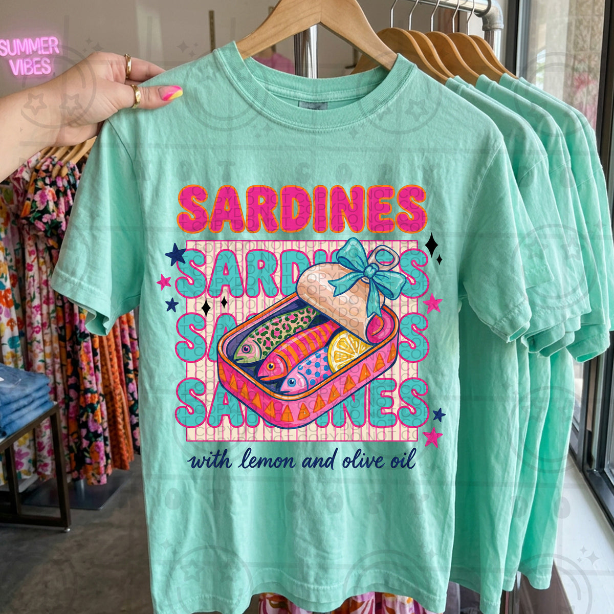 Sardines with lemon and olive oil (HW) DTF Transfer