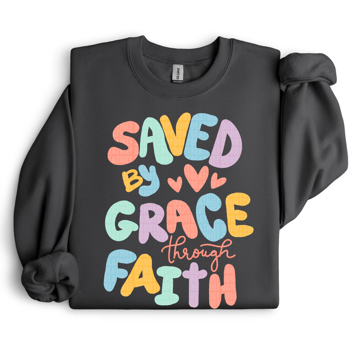 Saved by grace through faith 106045 DTF transfer