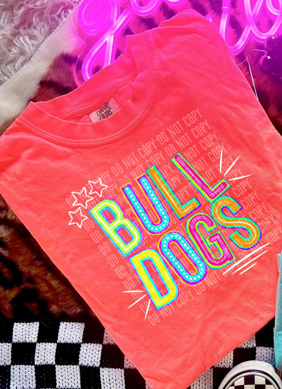 Bulldogs Colorful (Caplinger) DTF transfer