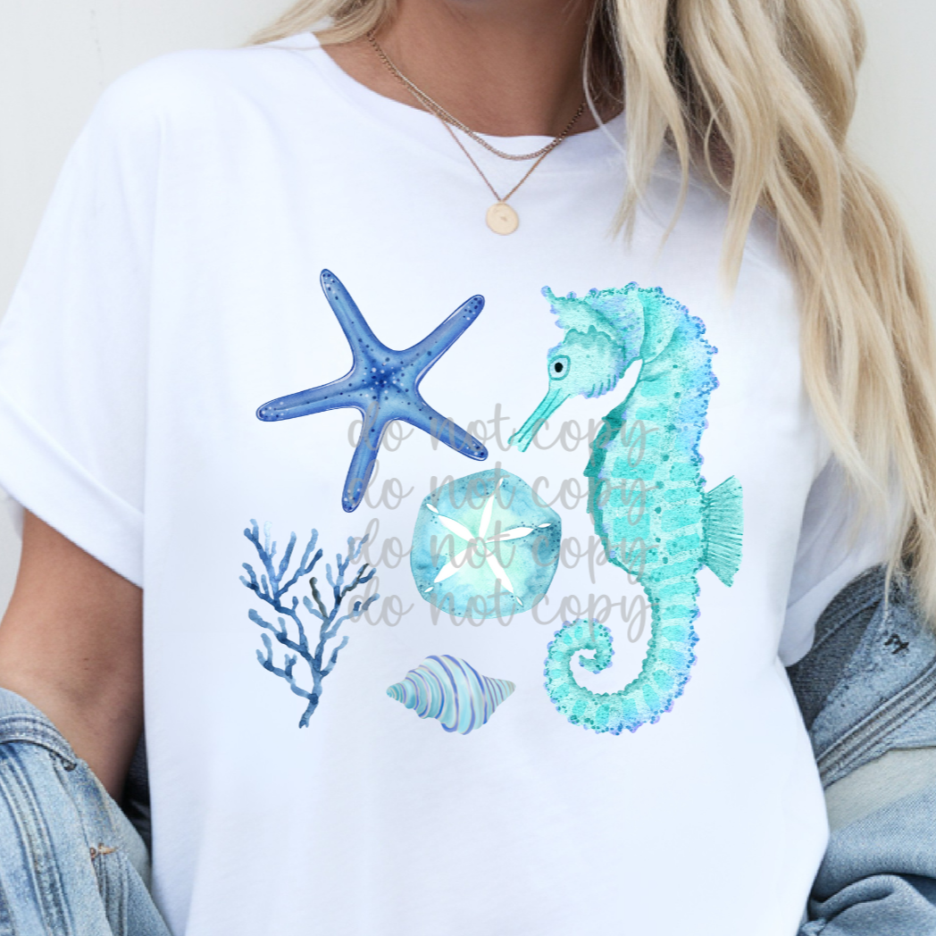 Sea life (Parker) DTF transfer