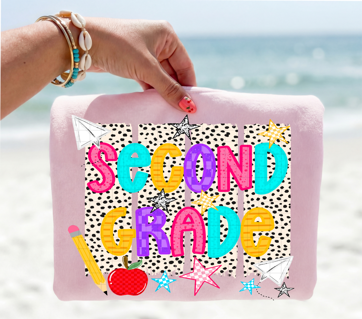 Second grade dalmatian stripes (Linda) DTF Transfer