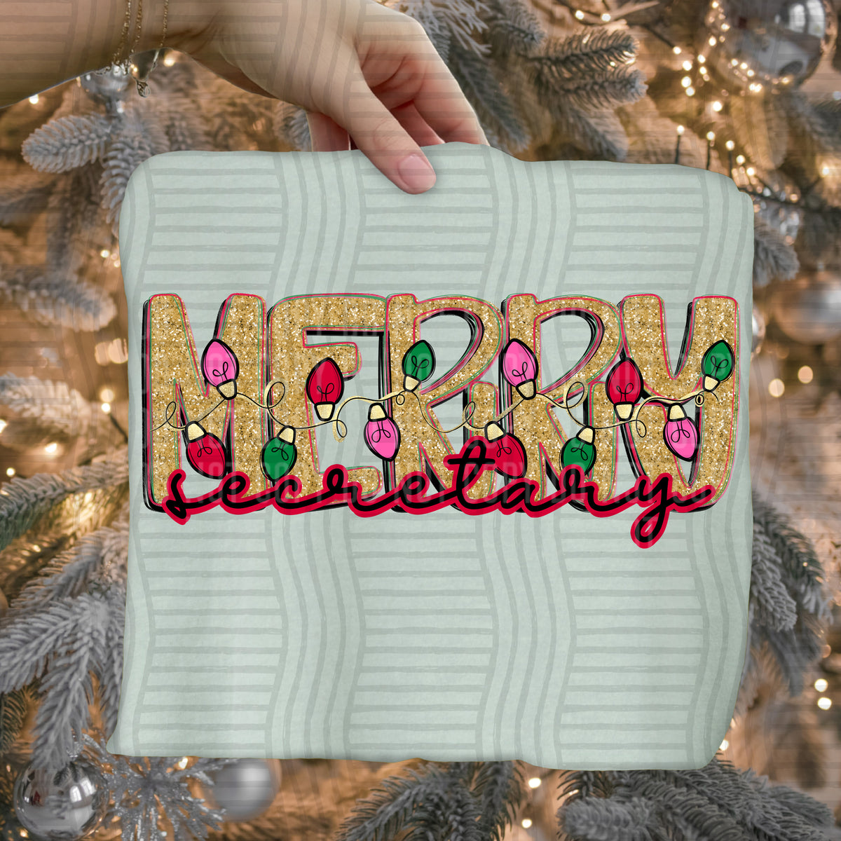 secretary merry with lights (caplinger) DTF Transfer