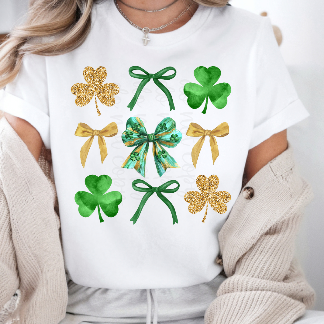 Shamrock bows (Parker)  DTF Transfer