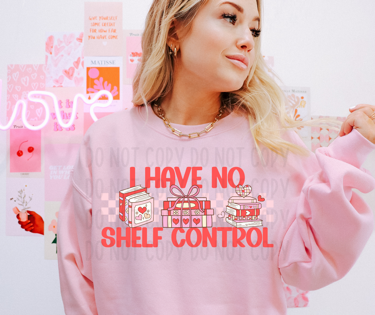 I have no shelf control Books (canvista) DTF transfer