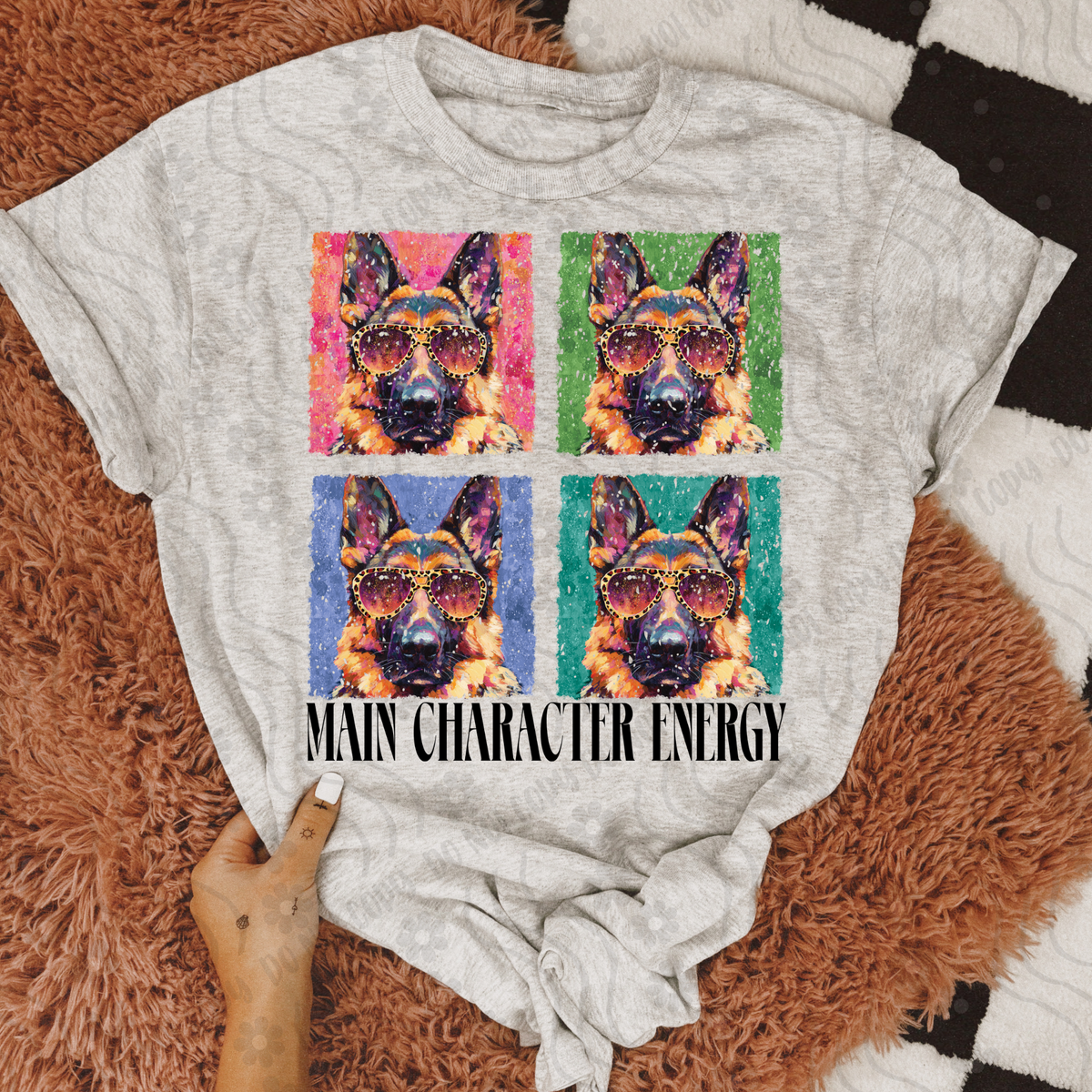 Shepherd Retro Vibe Main Character Energy 108340 DTF transfer