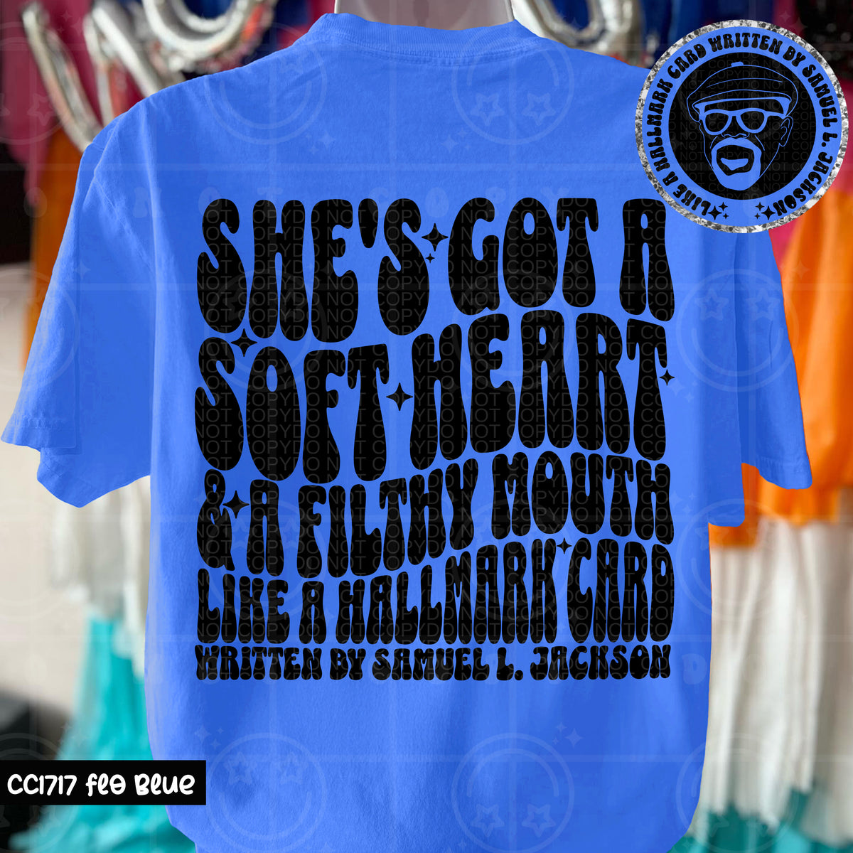 She's got a soft heart & a filthy mouth BACK (HW) 101826 DTF transfer