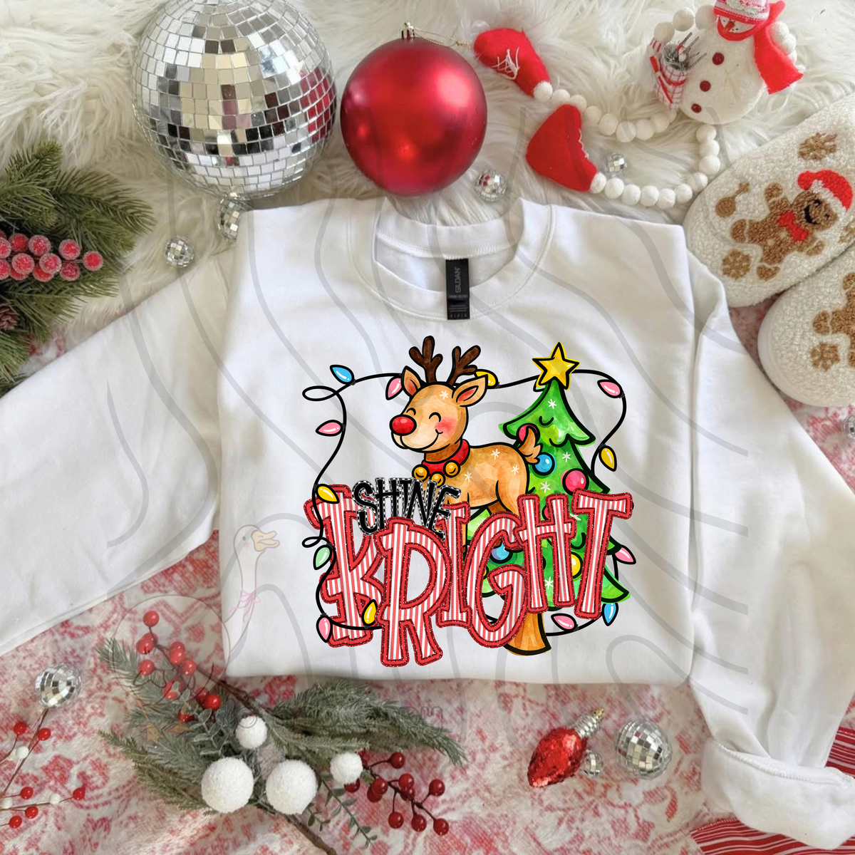 Sine bright reindeer (DKD) DTF Transfer
