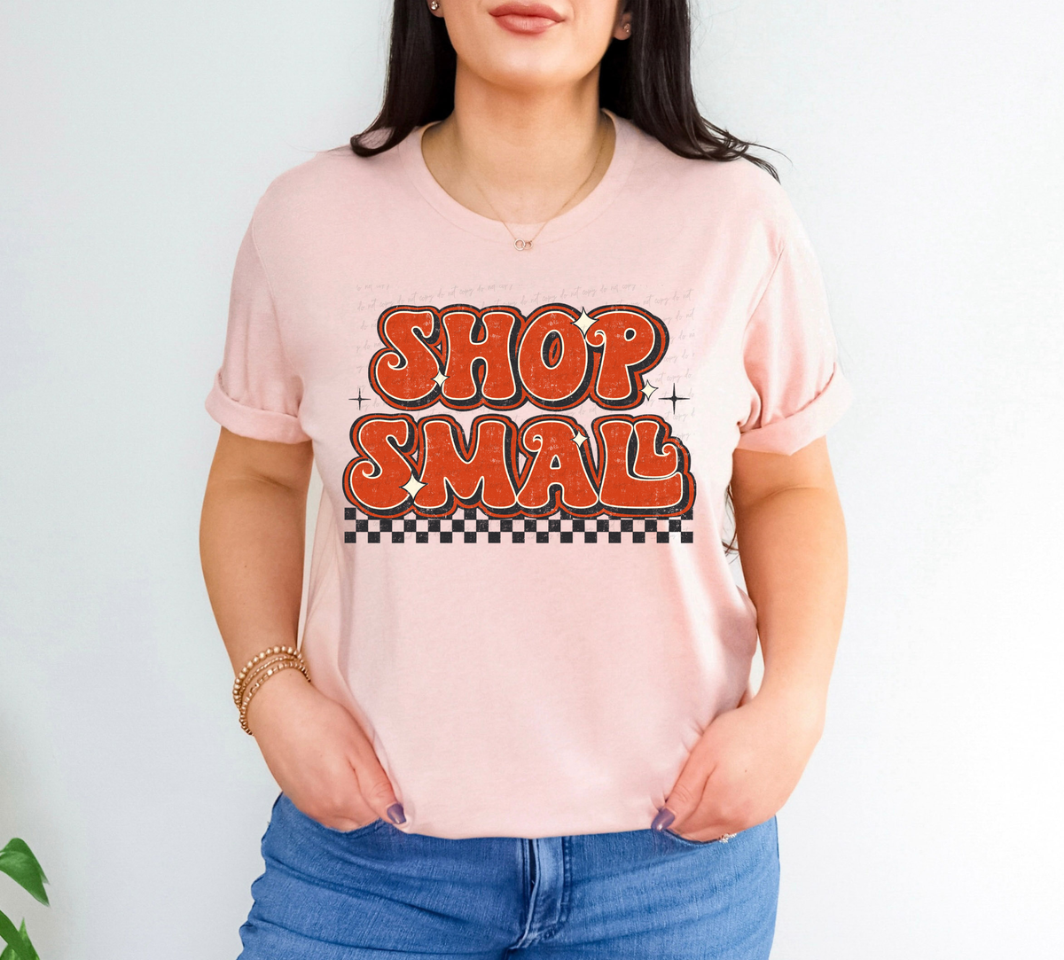 Shop Small Checkered Red 108825 DTF transfer