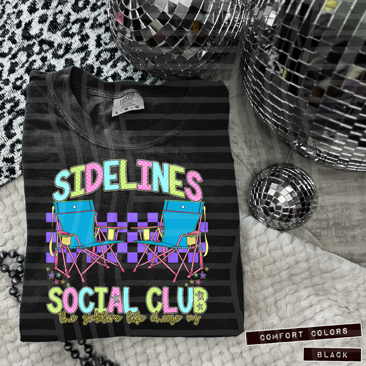 Sidelines social club softball balls (Caplinger) 100243 DTF transfer