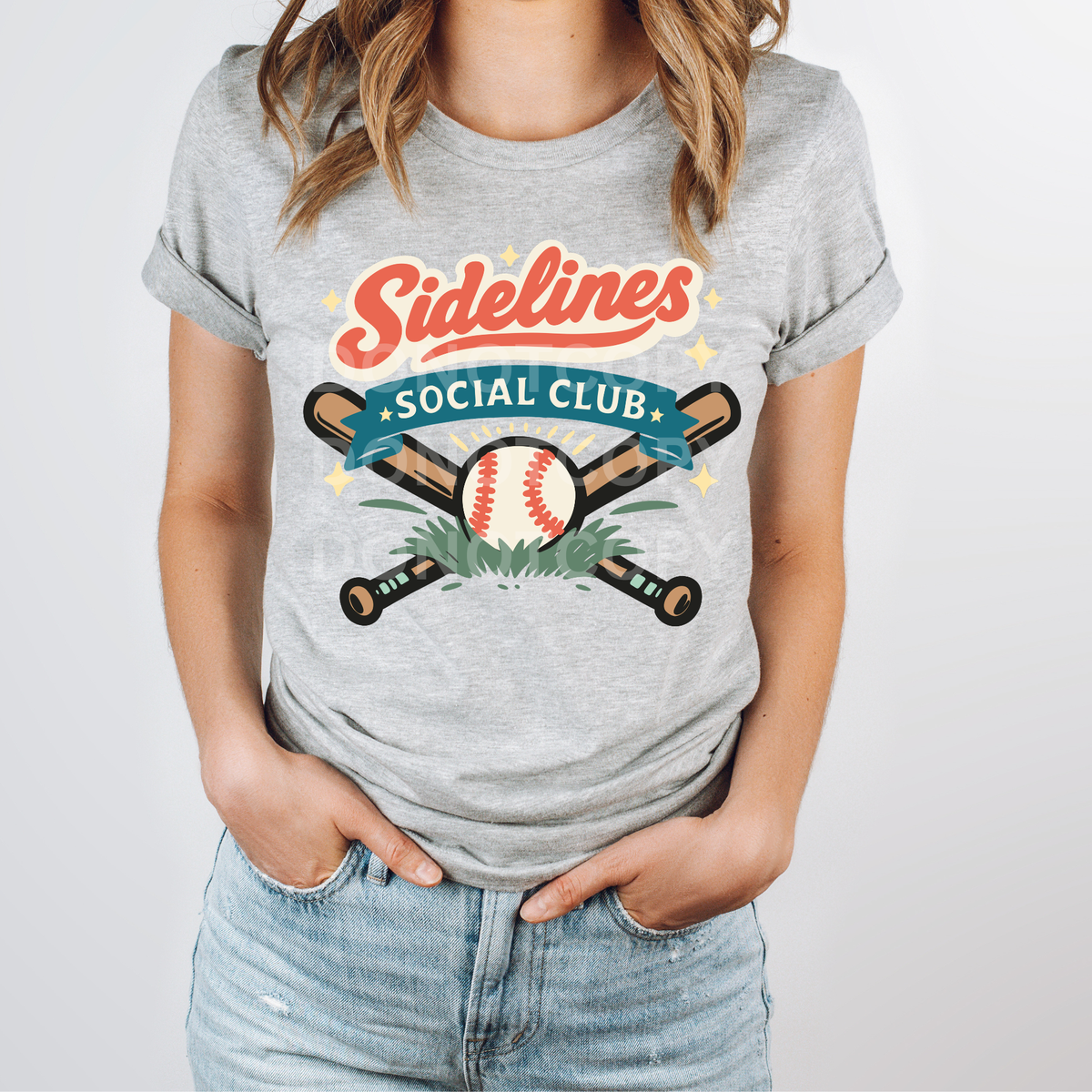 Sidelines social club baseball (CSG) DTF Transfer