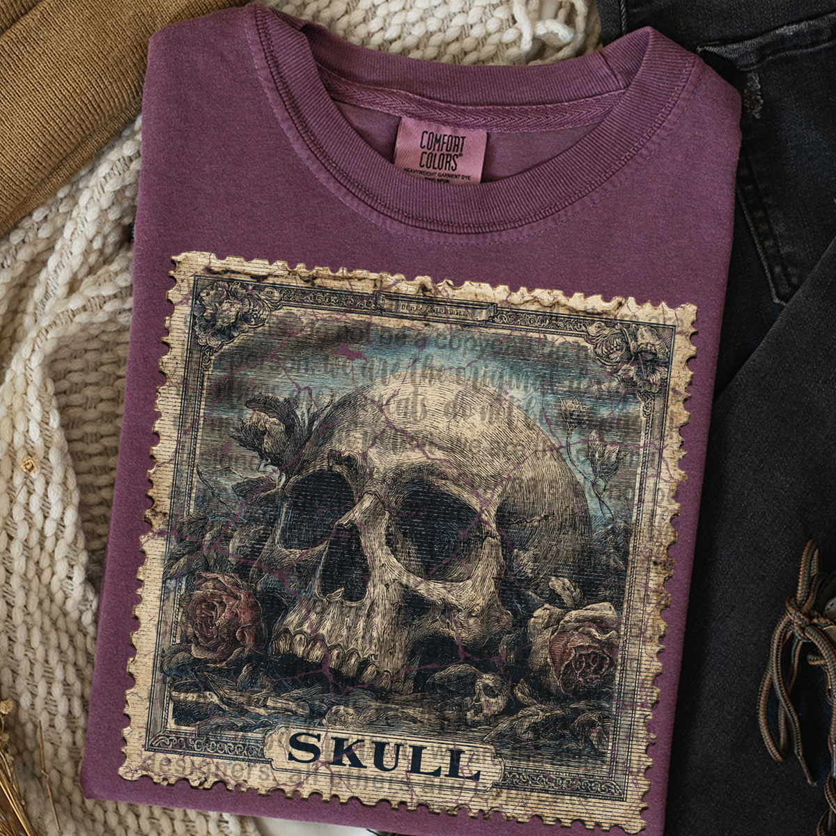 Skull stamp (TTD) 109403 DTF transfer