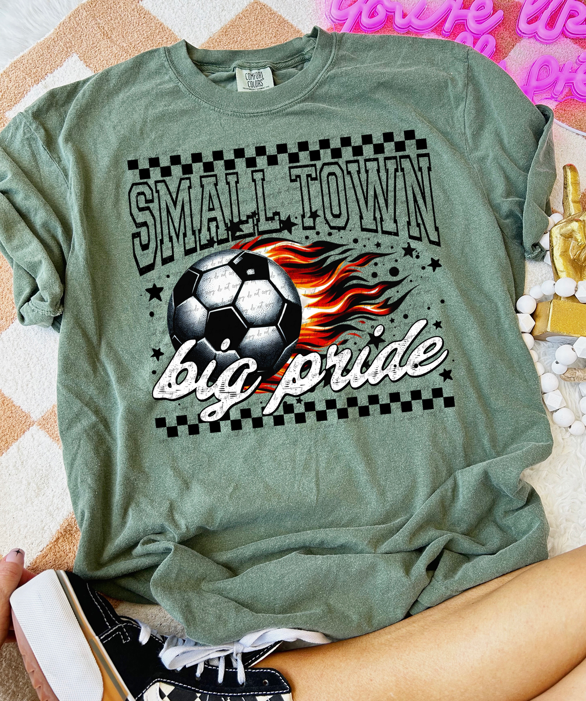Small Town Big Pride Soccer 54270 DTF transfer