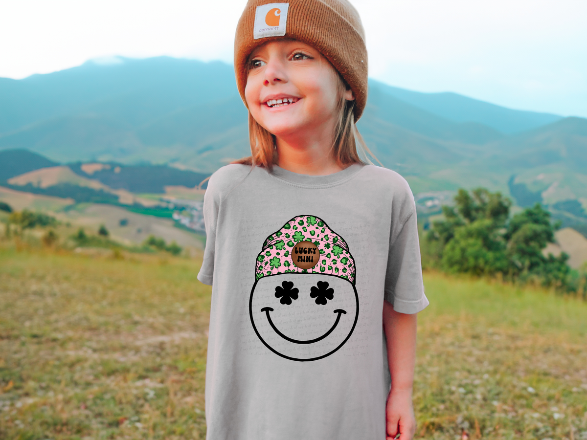 Lucky Mini Smiley Beanie 116977 DTF Transfer