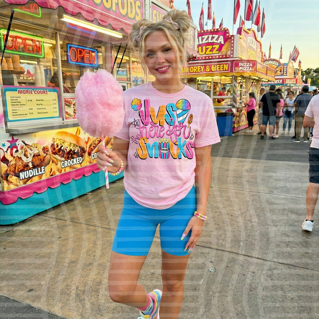 just here for snacks carnival (caplinger) DTF Transfer