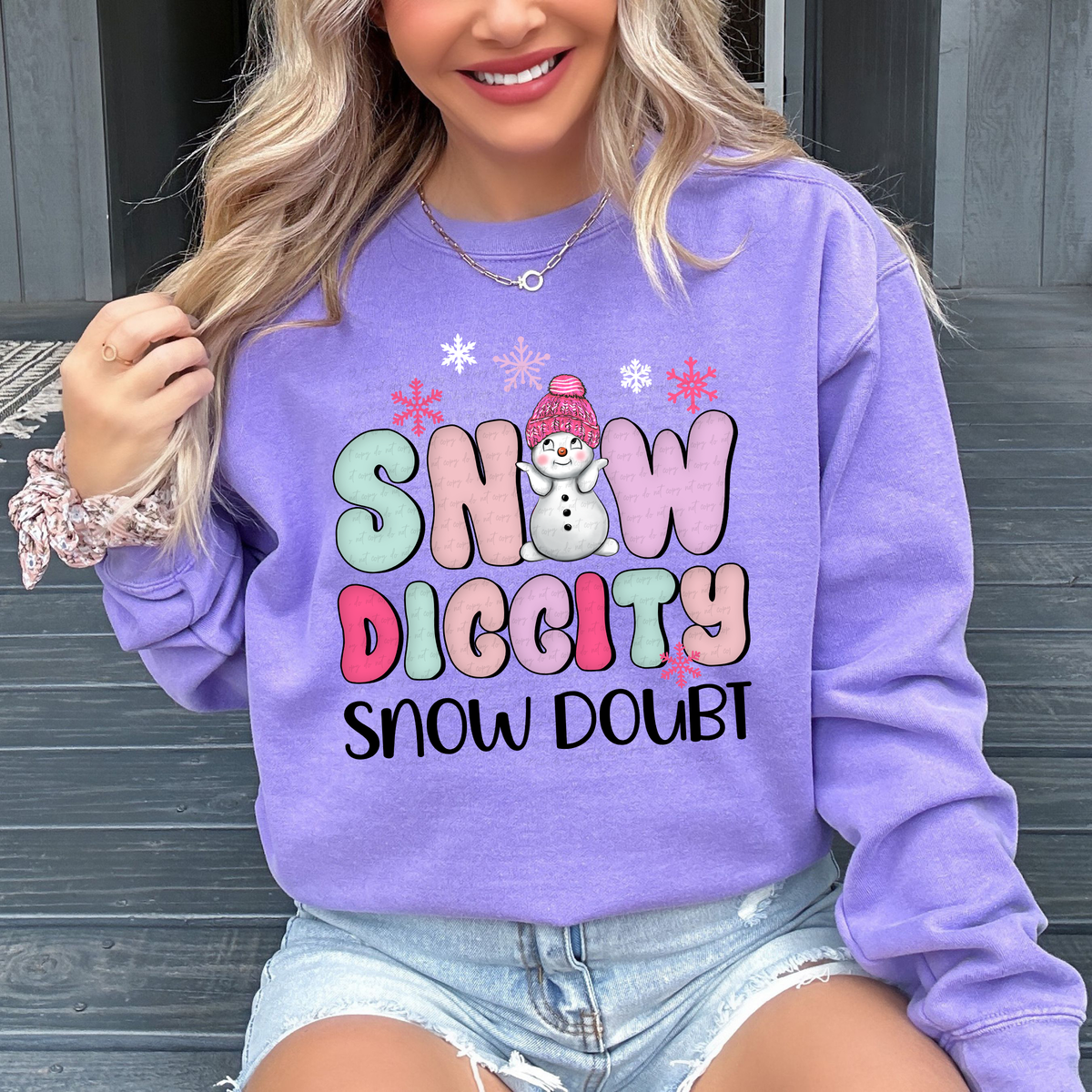 Snow Diggity Snow Doubt 116983 DTF Transfer