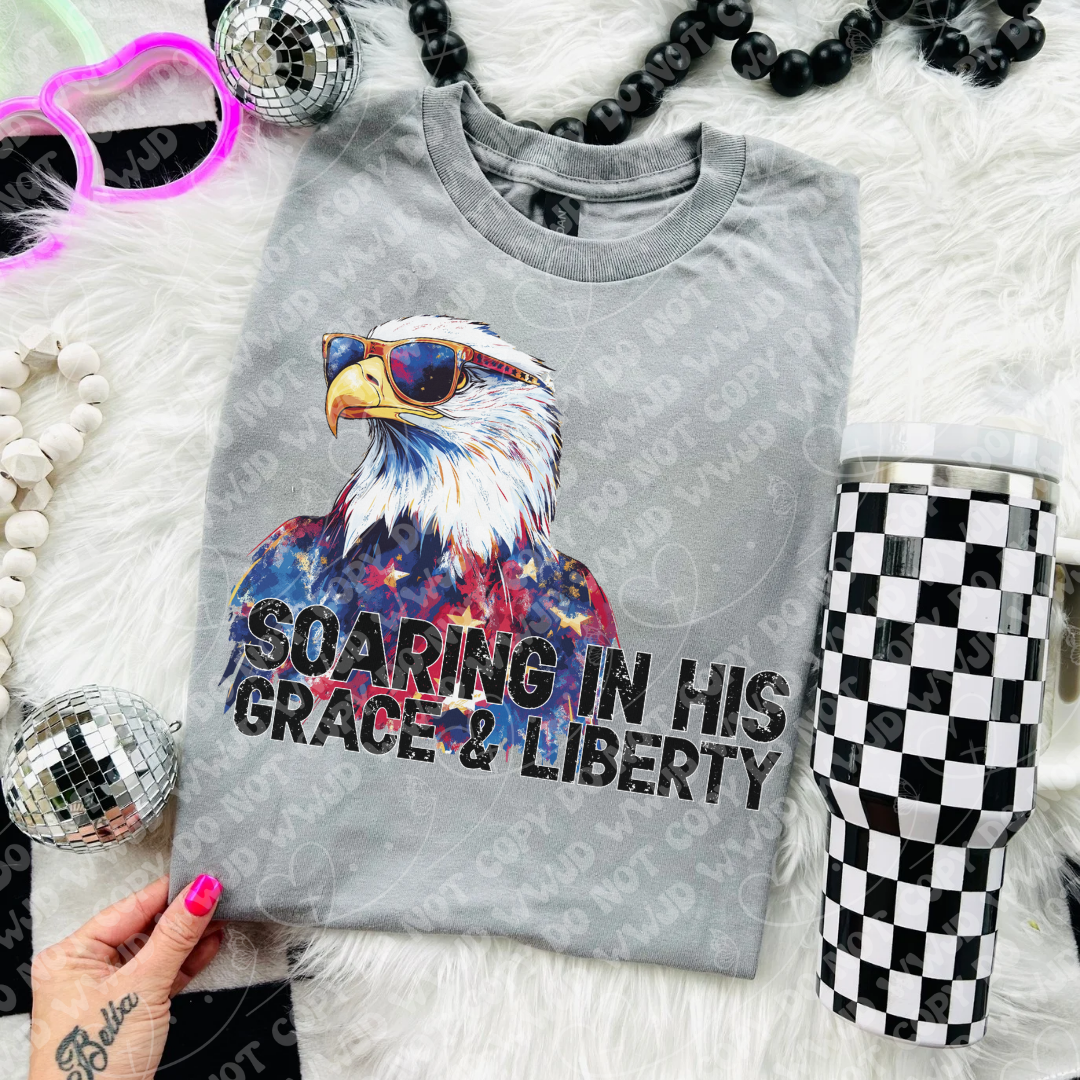 On his wings find refuge 103799 DTF transfer