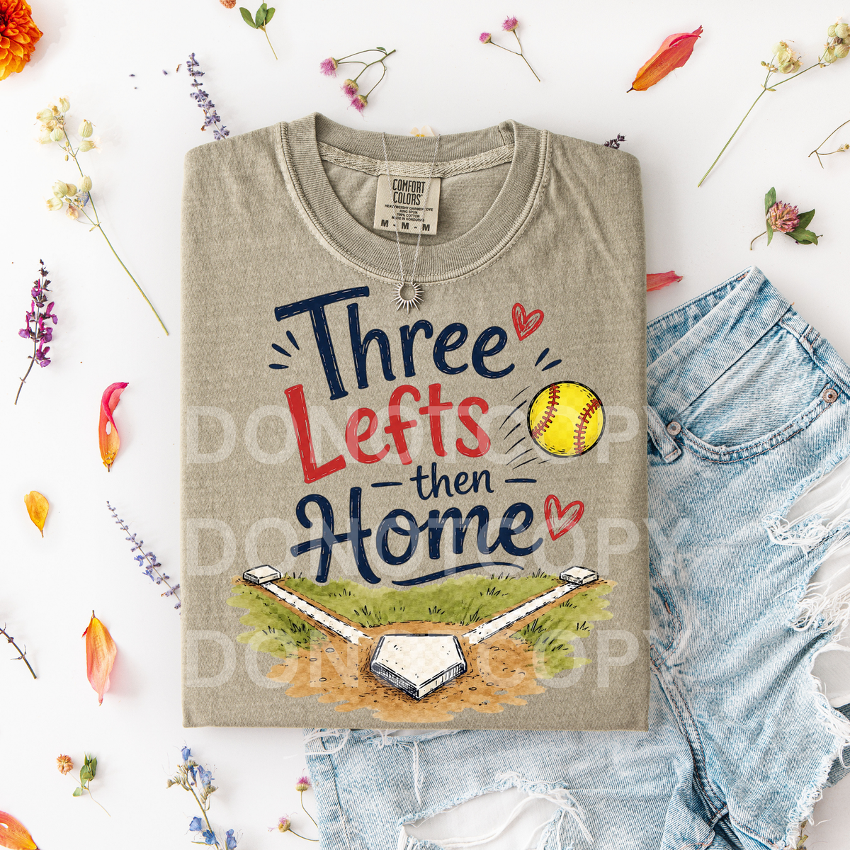 Softball three lefts then home (CSG) DTF Transfer
