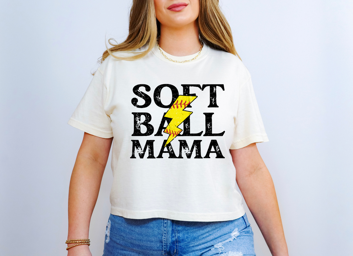 Softball Mama Softball Lightning Bolt 117170 DTF Transfer