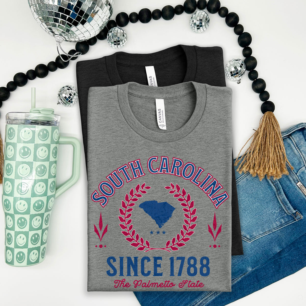 South Carolina Varsity Letters RED and BLUE 105102 DTF transfer