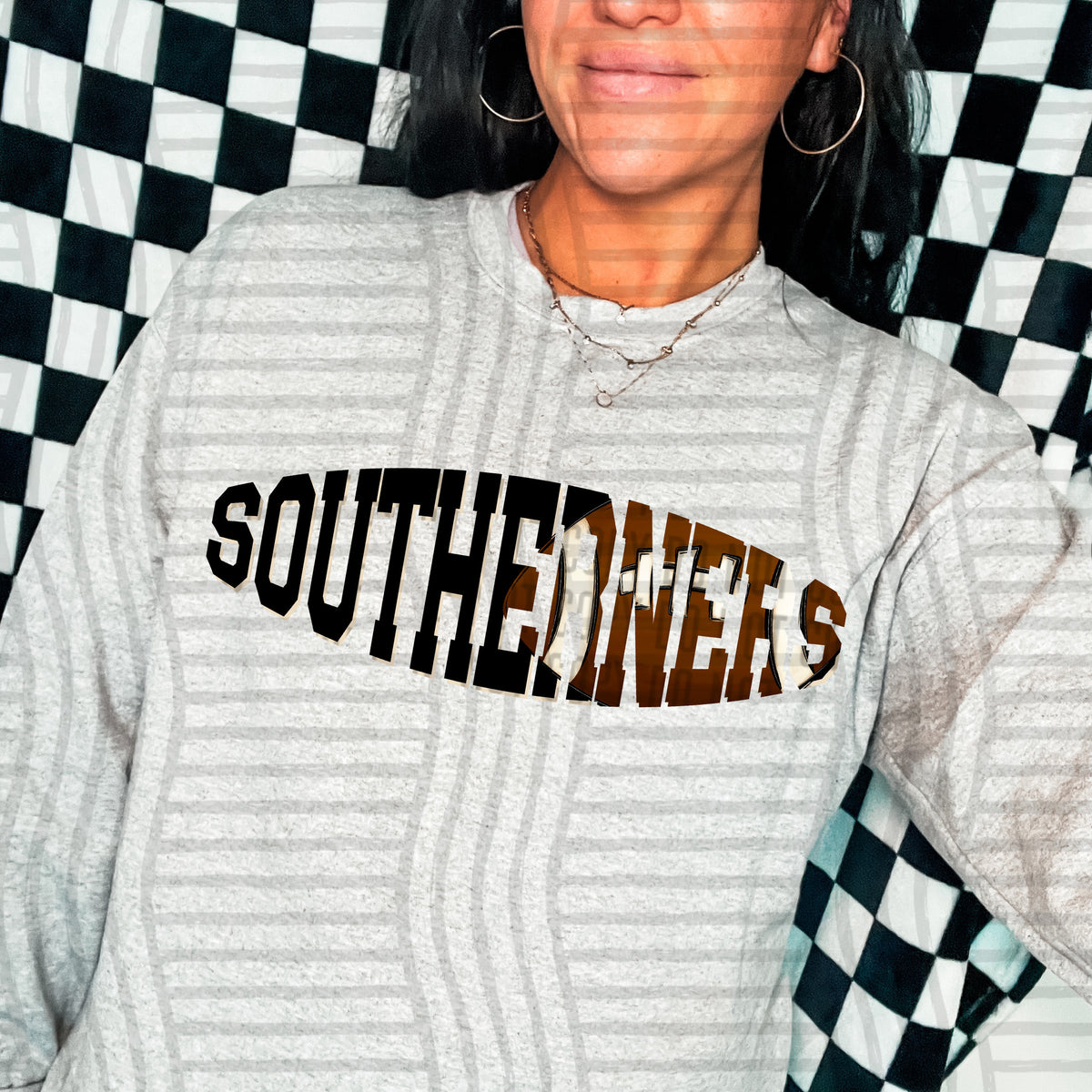 Southerners varsity clipped football (Caplinger) DTF transfer