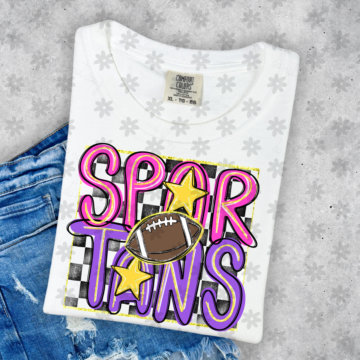 Spartans Doodle Mascot (Dyed) DTF Transfer