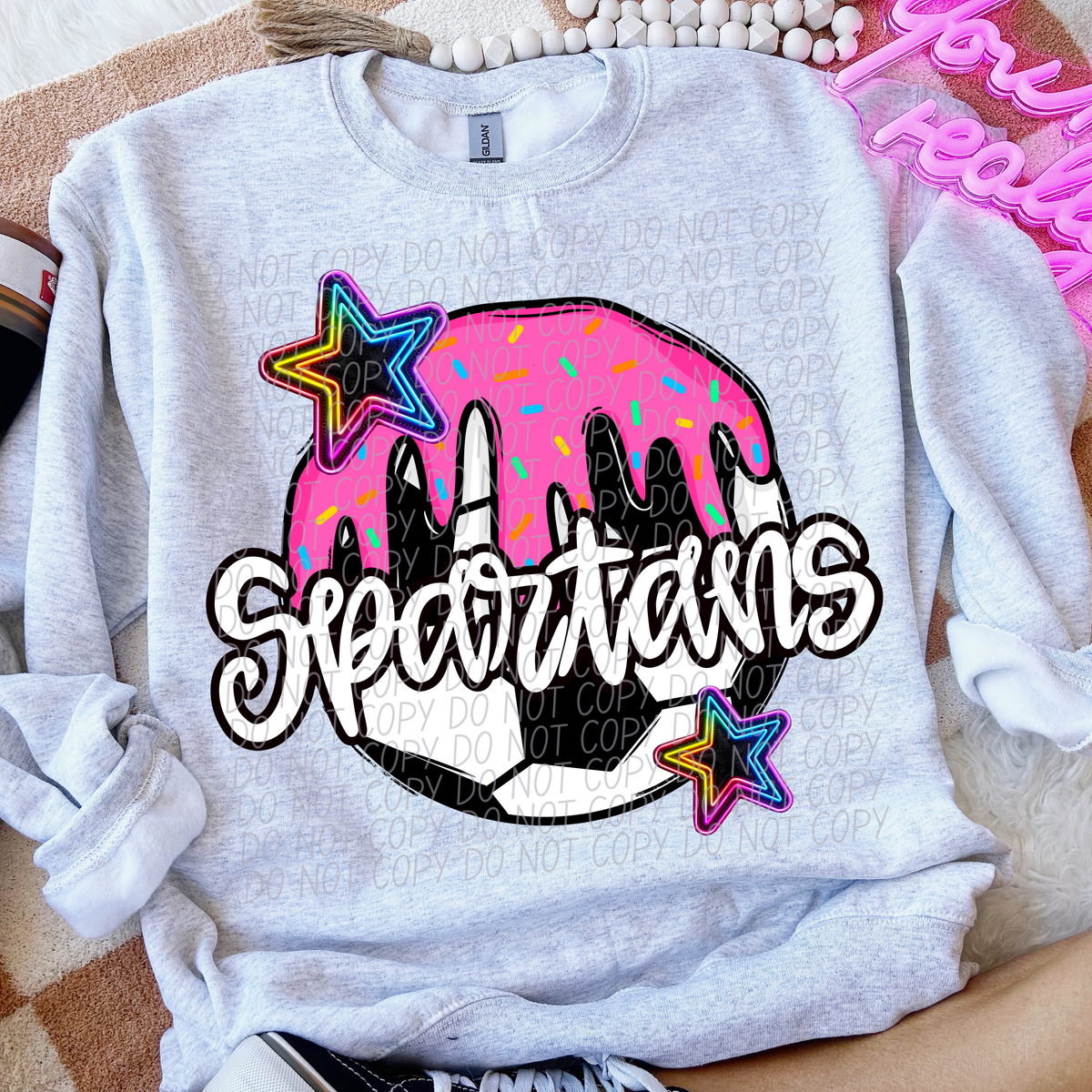 Dripping SOCCER Spartans (CITY) DTF transfer