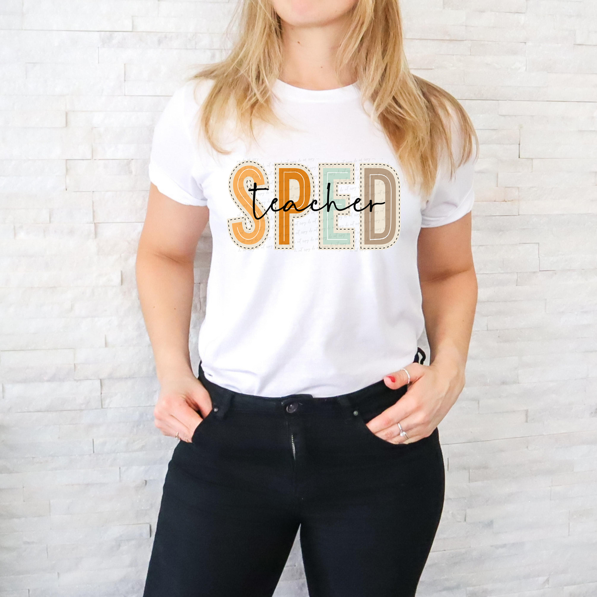 Sped Teacher Pastel Font 116986 DTF Transfer