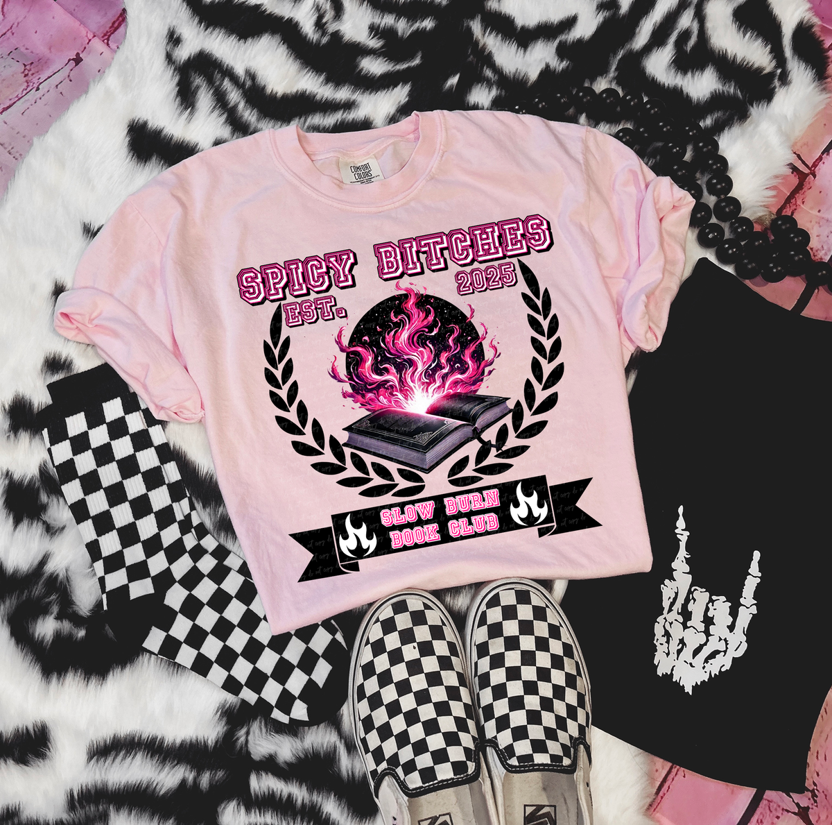 Spicy Bitches Est.2025 Slow Burn Book Club 86107 DTF Transfer
