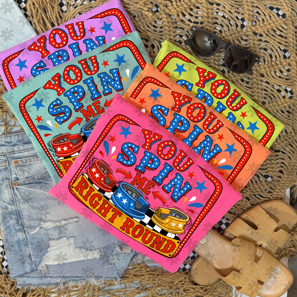 You spin me right round carnival (Dyed) DTF Transfer