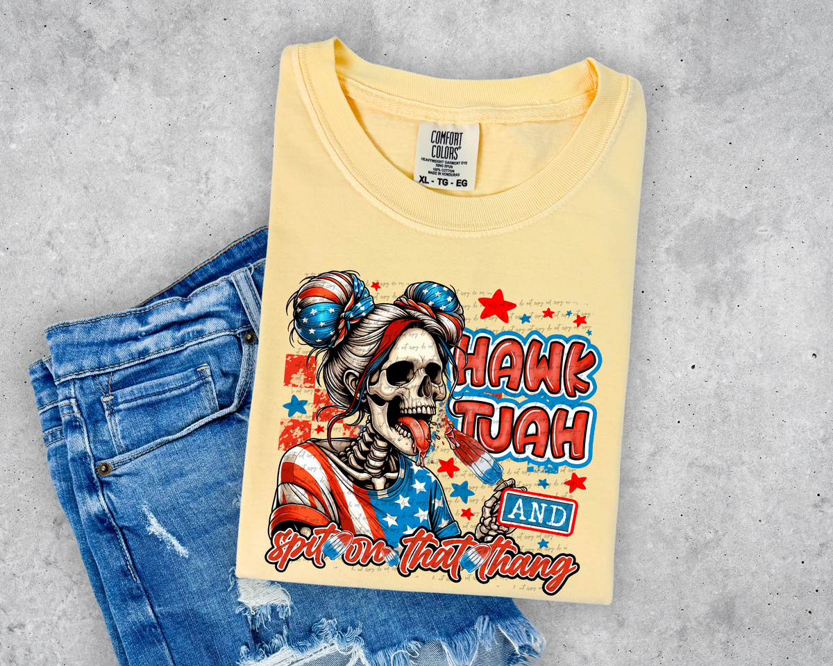 Hawk Tuah And Spit On That Thang Independence Day 46580 DTF transfer