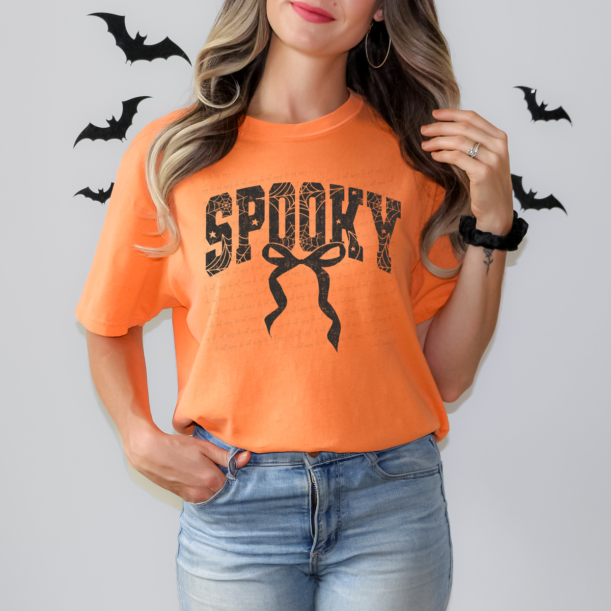Spooky Bow Spider Web 108788 DTF transfer
