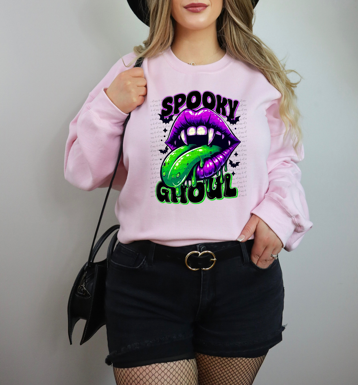 Spooky Ghoul Tongue Fangs 61941 DTF transfer