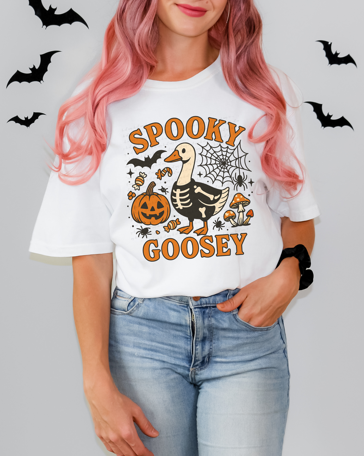 Spooky Goosey Skellie 108949 DTF transfer