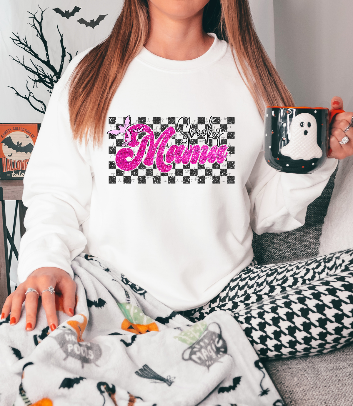 Spooky Mama Faux Glitter 42665 DTF transfer