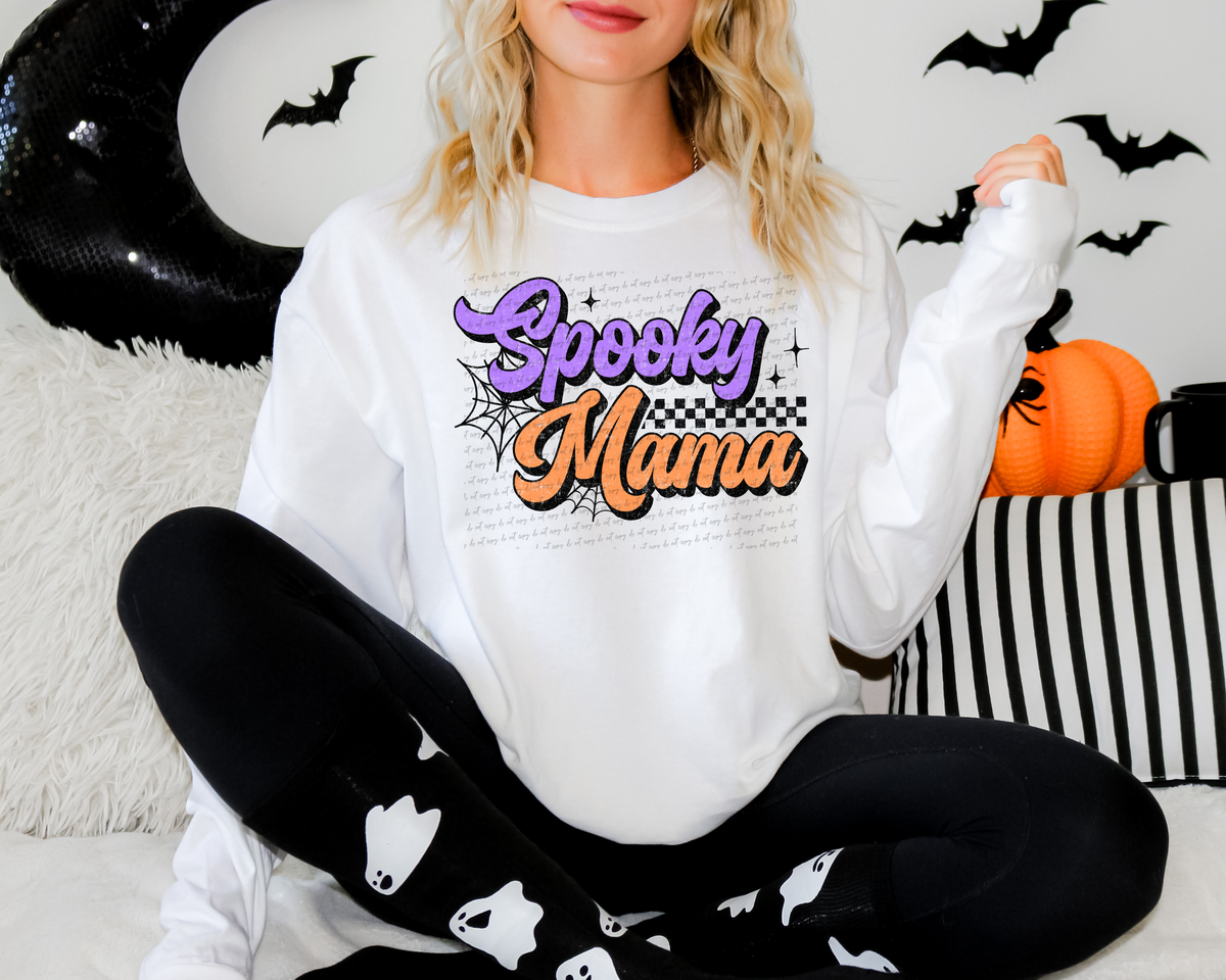 Spooky Mama Purple And Orange 104861 DTF transfer