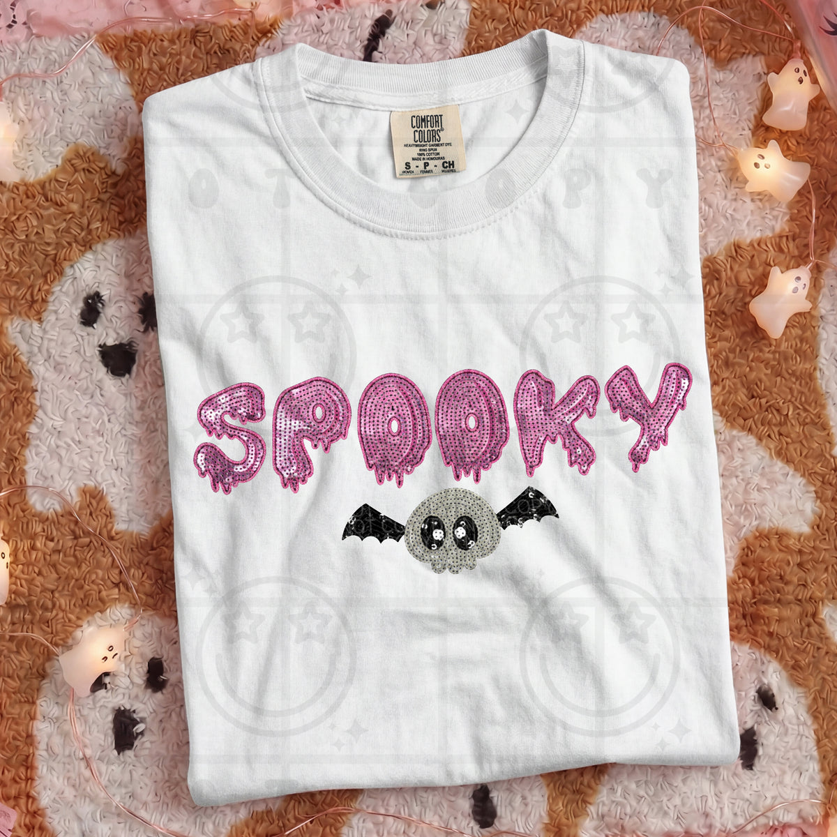 Spooky purple sequin (HW) DTF Transfer