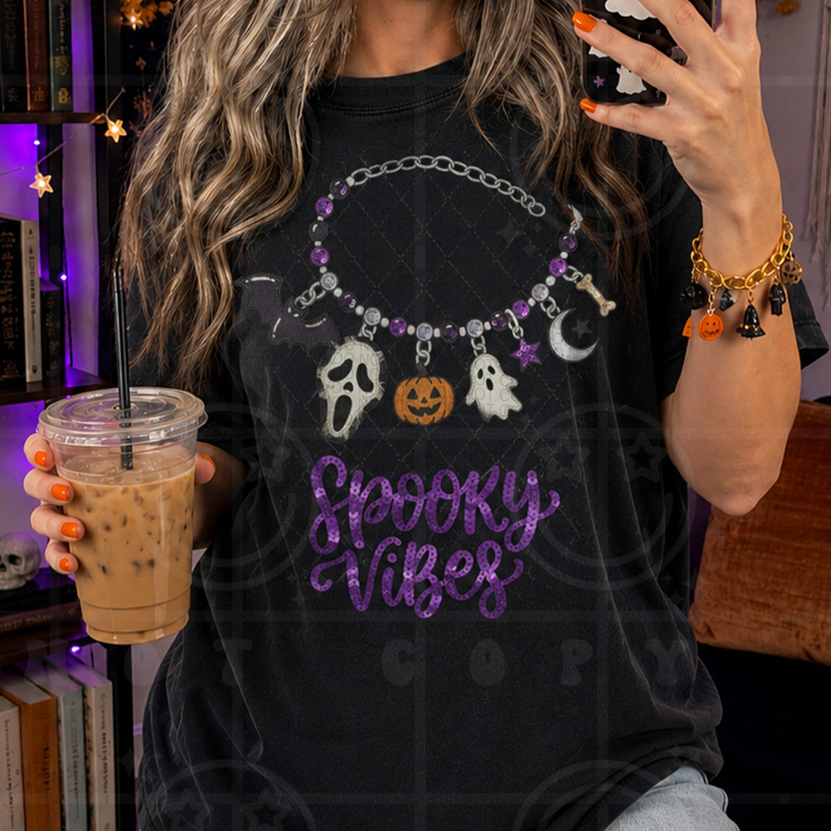 Spooky vibes bracelet (HW) DTF Transfer