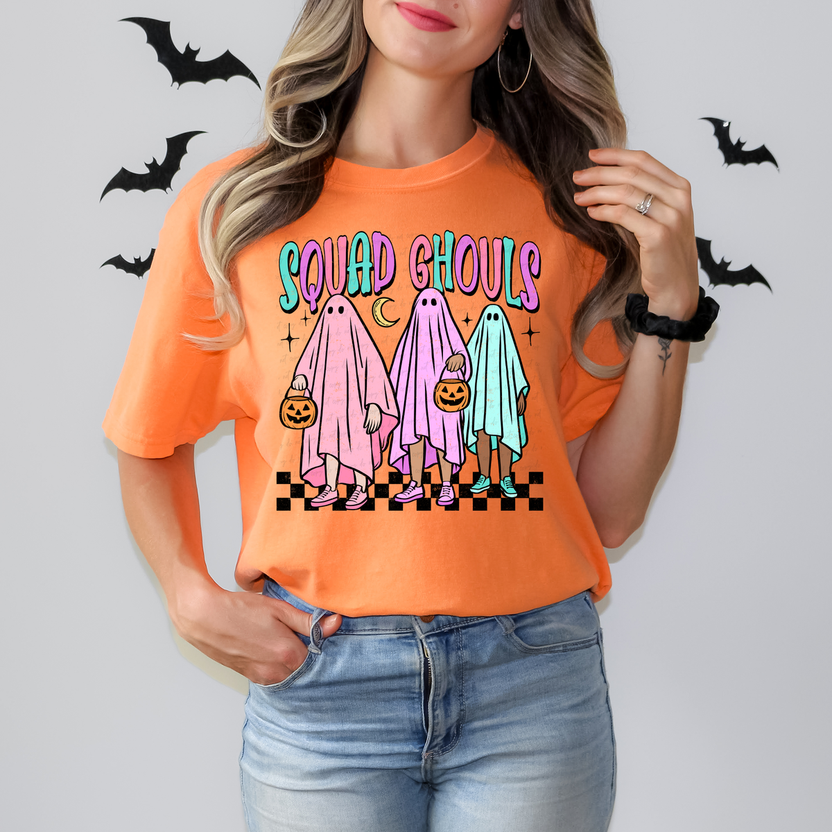 Squad Ghouls Checkered Ghosts 108791 DTF transfer