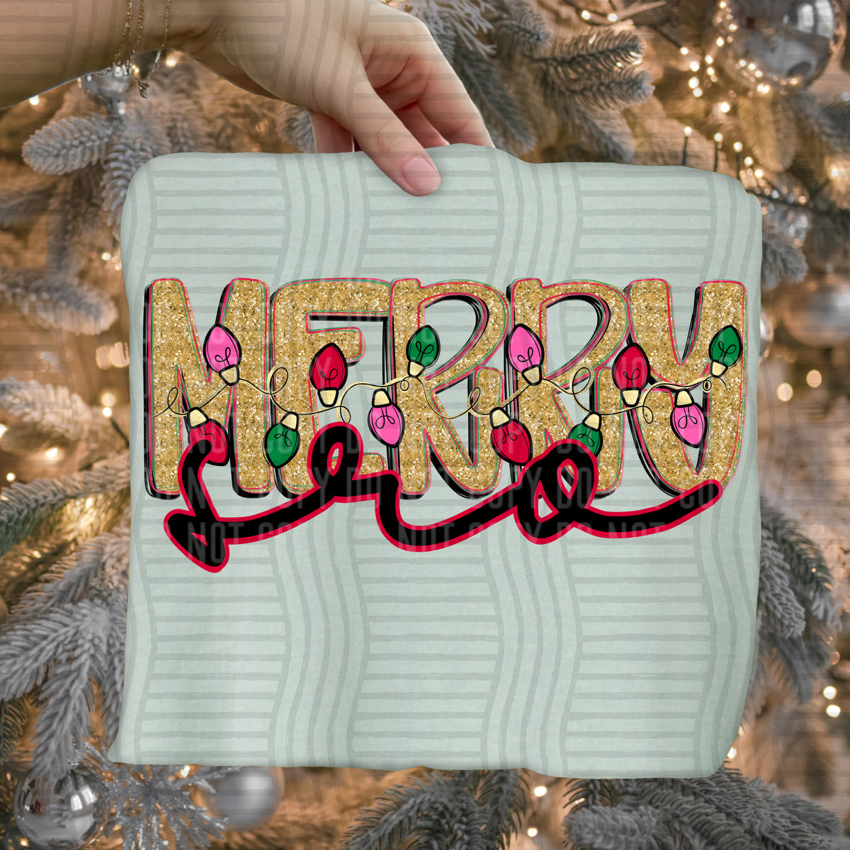sro merry with lights (caplinger) DTF Transfer