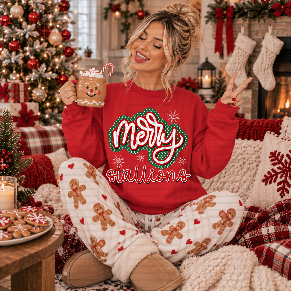 stallions merry polka (caplinger) DTF Transfer