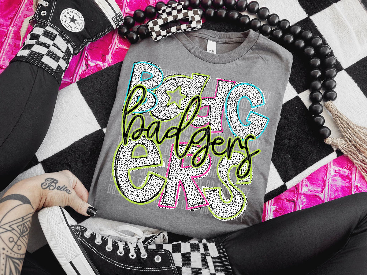 Badges Star Dots Stone 54885 DTF transfer