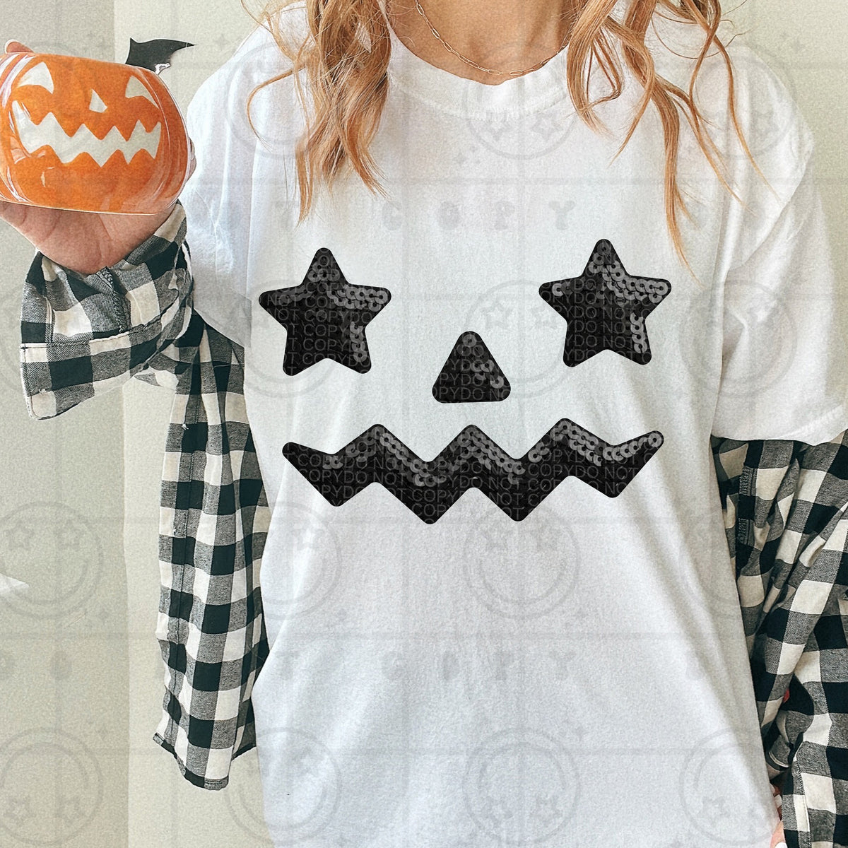 Star eyes jack-o-lantern (HW) DTF Transfer